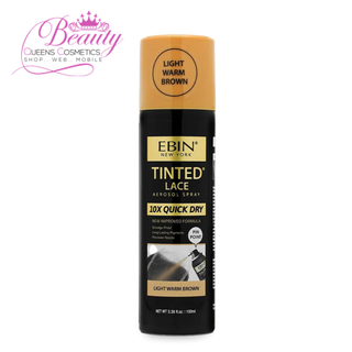 EBIN 10X Quick Dry Tinted Lace Spray 100ml | Light, Medium & Dark Brown Shades