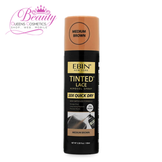 EBIN 10X Quick Dry Tinted Lace Spray 100ml | Light, Medium & Dark Brown Shades