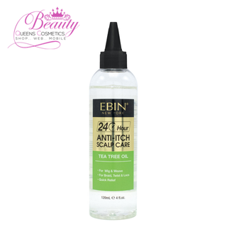 EBIN 24 Hour Anti-Itch Scalp Care | Tea Tree & Peppermint – 120ml/4 fl.oz