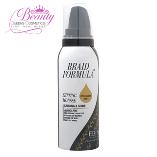 EBIN Braid Formula Setting Mousse Calming & Shine Rosemary Mint 80ml