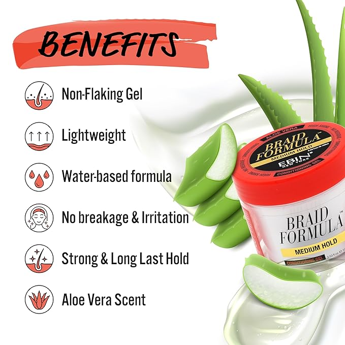 EBIN LOCK' N POMADE Braid Formula Tenue moyenne-180 ml/6,35 fl.oz