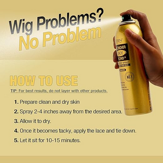 EBIN Wonder Lace Bond Adhesive Spray Sensitive Extreme Hold 180ml- Lace Melt