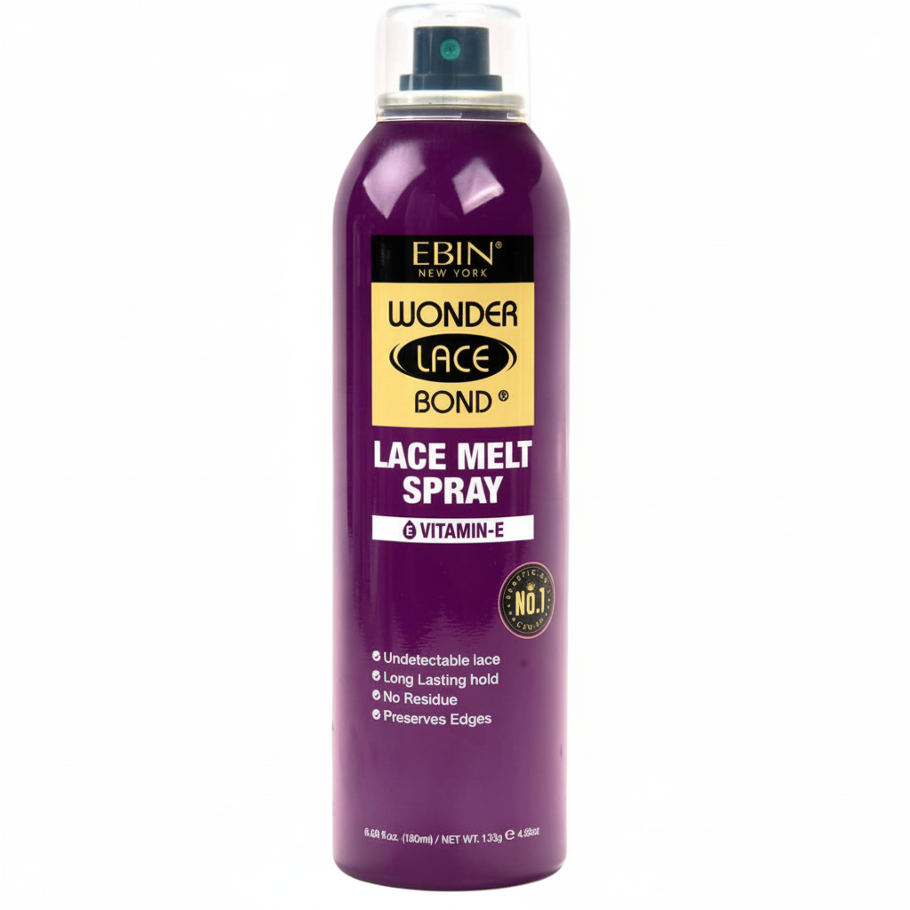 EBIN New York Lace Bond Lace Melt Spray with Vitamin E 6oz | All-Day Hold