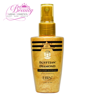 EBIN Secret of Pharaoh Hair & Body Glitter Mist 70ml | Gold Diamond Sparkle