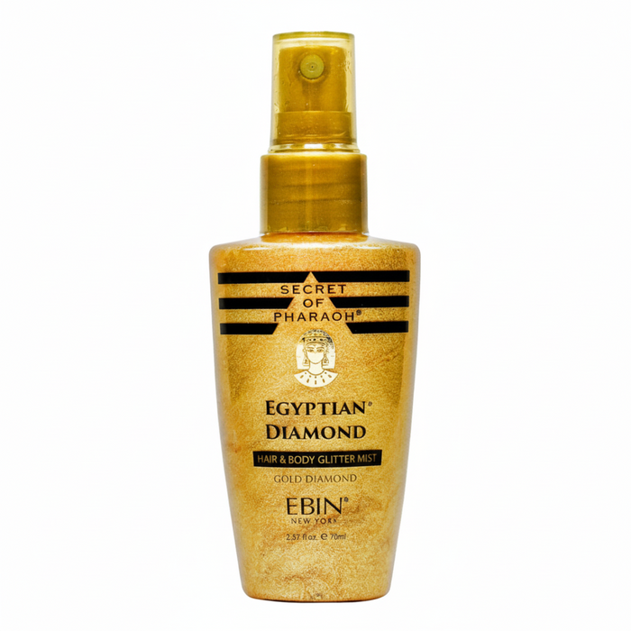 EBIN Secret of Pharaoh Hair & Body Glitter Mist 70ml | Gold Diamond Sparkle