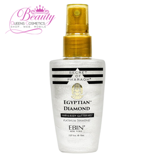 EBIN Secret of Pharaoh Hair & Body Glitter Mist 70ml | Platinum Diamond