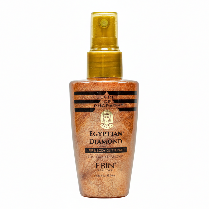 EBIN Secret of Pharaoh Hair & Body Glitter Mist 70ml | Rose Gold Diamond