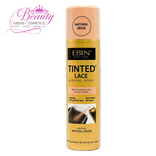 EBIN Tinted Lace Aerosol Spray – Medium Brown & Natural Beige, 150ml