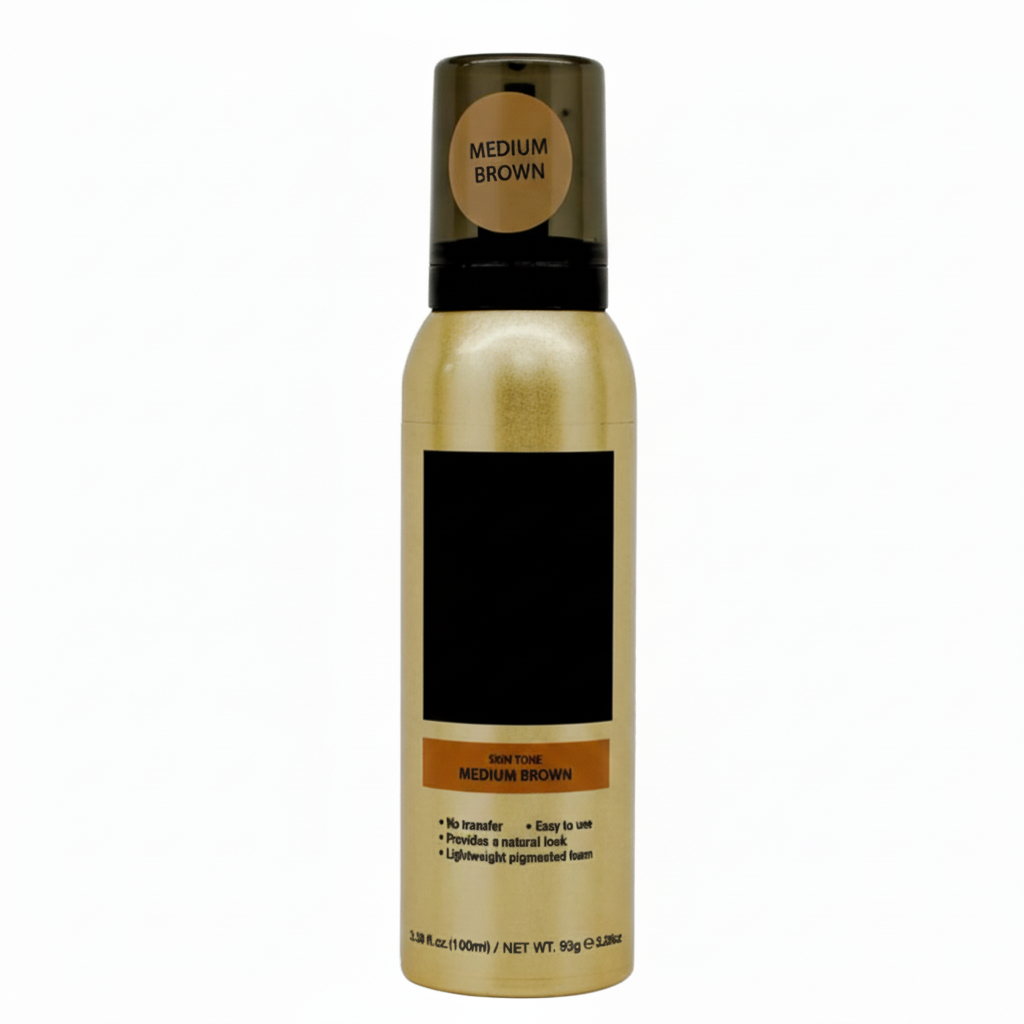 EBIN Tinted Lace Foaming Mousse 100ml  Dark, Medium, Natural Beige Shades