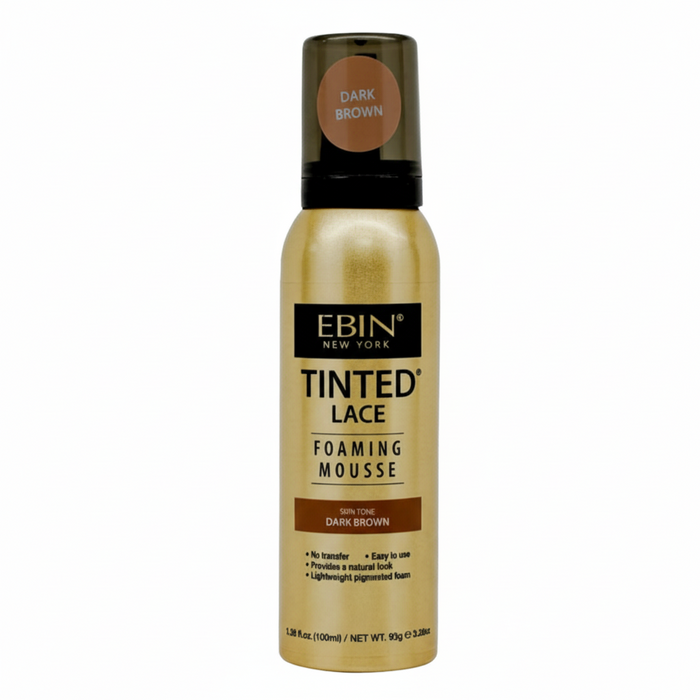 EBIN Tinted Lace Foaming Mousse 100ml  Dark, Medium, Natural Beige Shades