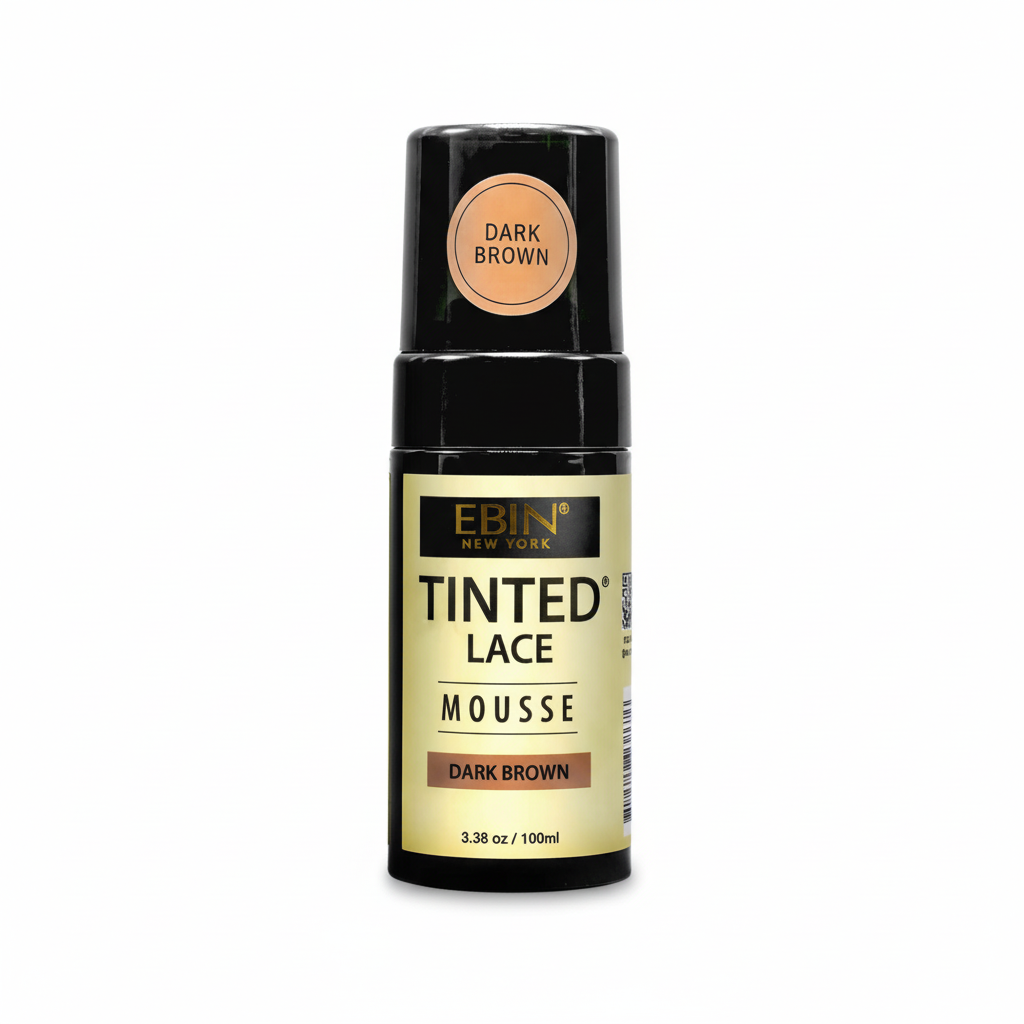 EBIN Tinted Lace Mousse 100ml | Light, Medium, Dark & Medium Dark Brown – Flawless Wig Tint
