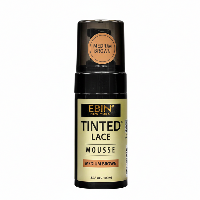 EBIN Tinted Lace Mousse 100ml | Light, Medium, Dark & Medium Dark Brown – Flawless Wig Tint