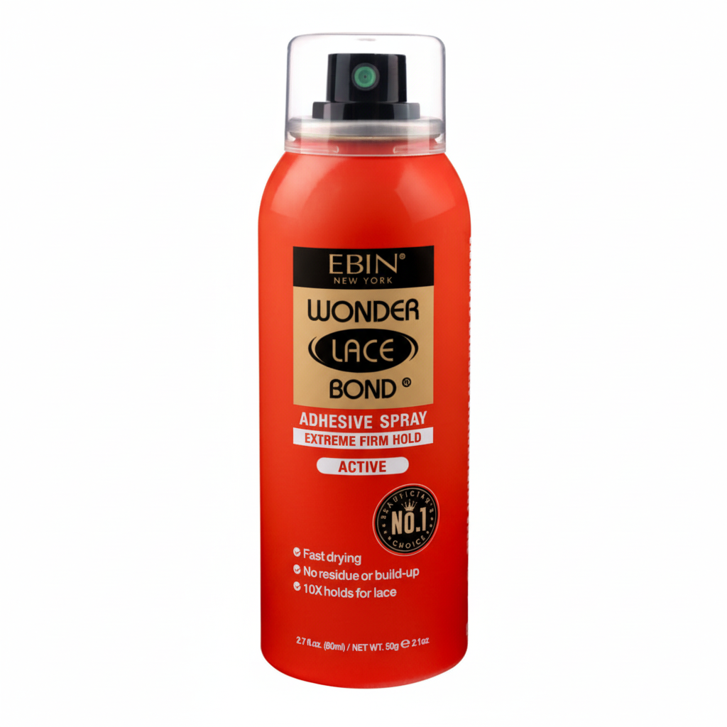 EBIN Wonder lace Bond Adhesive Spray -Extreme mega hold Active 80ml- Wig Spray