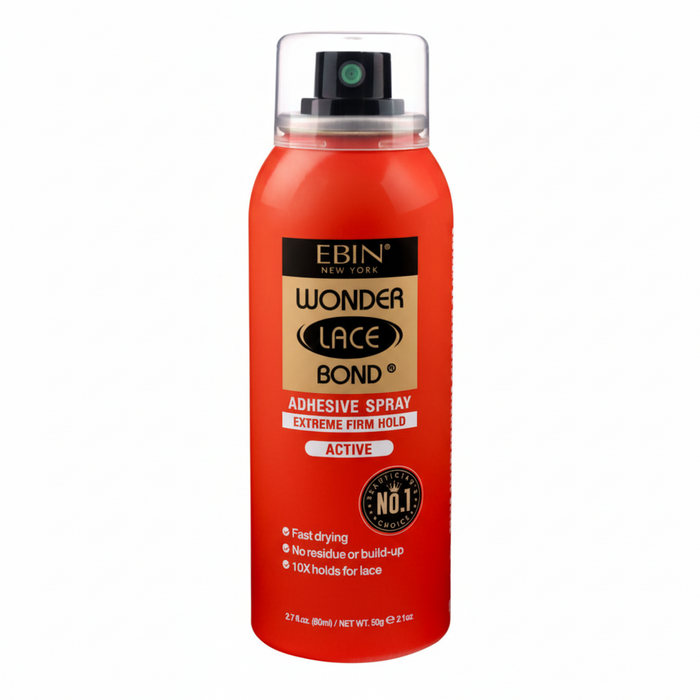 EBIN Wonder lace Bond Adhesive Spray -Extreme mega hold Active 80ml- Wig Spray