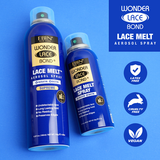 EBIN Wonder Lace Bond Lace Melt Spray Keratin 80ml | Smooth & Undetectable Wig Hold
