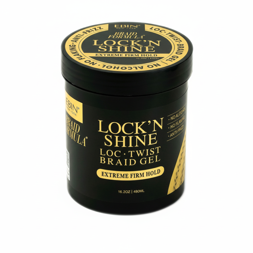 EBIN Braid Formula LockN Shine Loc Twist and Braid Gel 480ml extreme hold high shine
