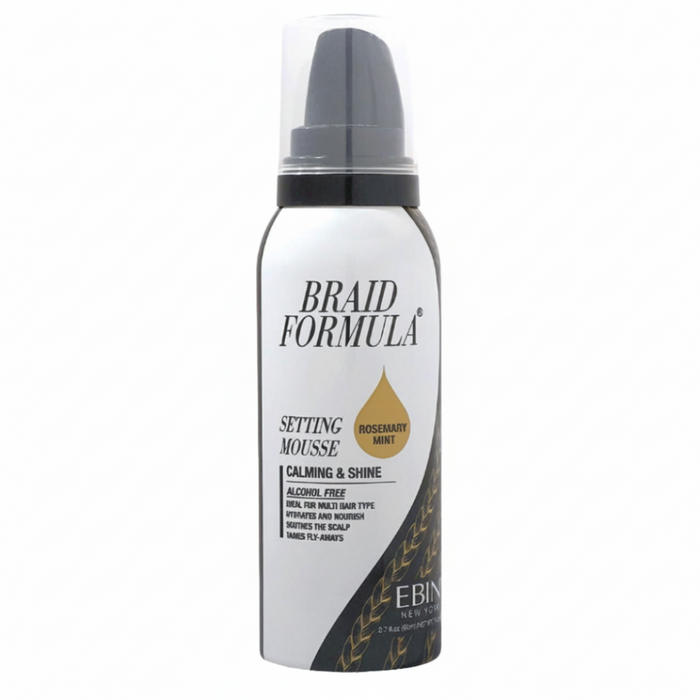 EBIN Braid Formula Setting Mousse Rosemary Mint 80ml calming and shine for braids