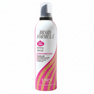 EBIN Braid Formula Strengthening and Shine Setting Mousse Sweet Almond Oil 354ml