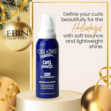 ebin curl and twist curl mousse for defining volumizing and enhancing soft curly hair 80ml