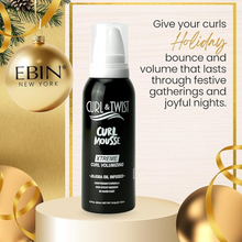 ebin curl and twist curl mousse for defining volumizing and enhancing soft curly hair 80ml