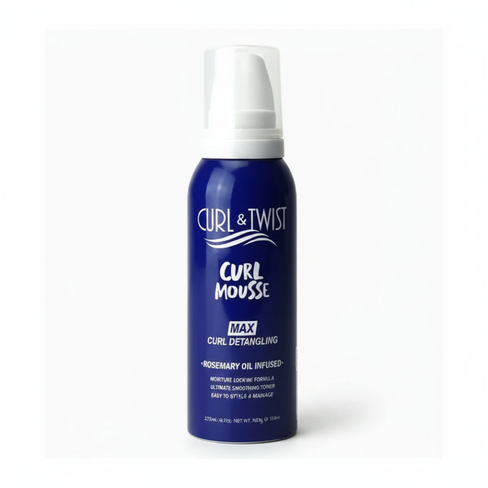 ebin curl and twist curl mousse for defining volumizing and enhancing soft curly hair 80ml