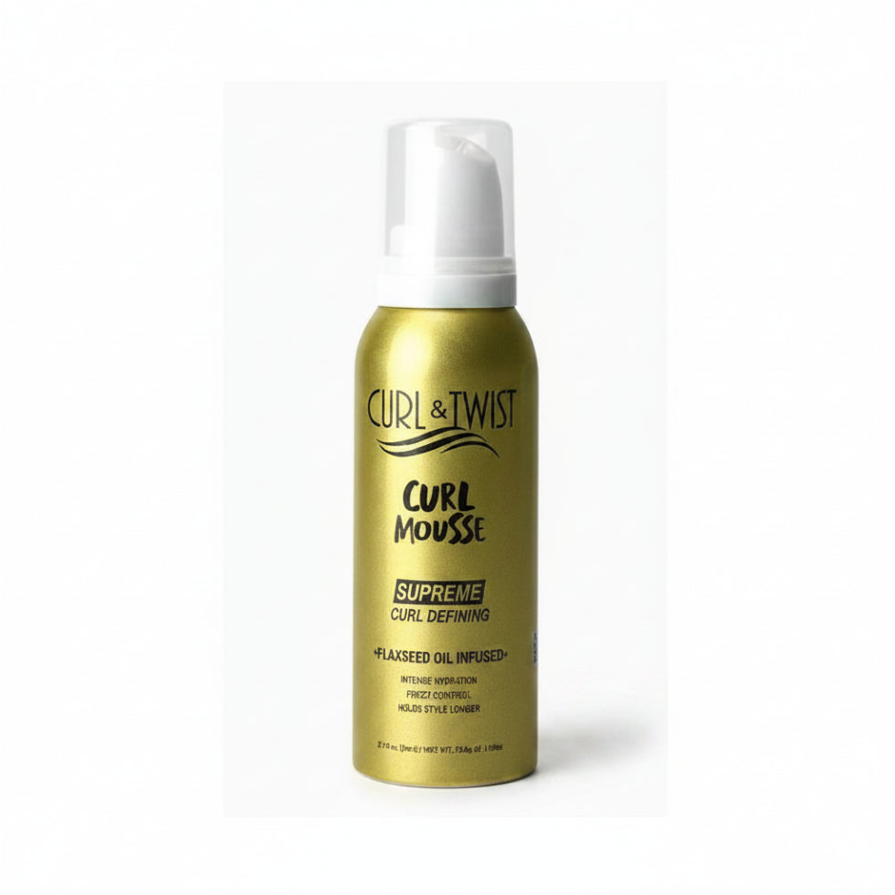 ebin curl and twist curl mousse for defining volumizing and enhancing soft curly hair 80ml
