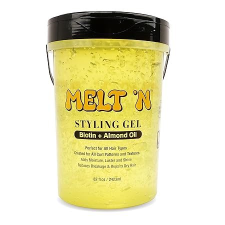 EBIN MeltN Styling Gel 946ml with eucalyptus oil and vitamin E strong hold