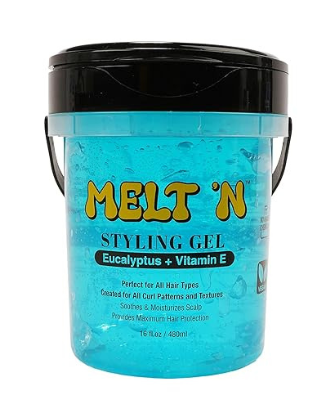 EBIN MeltN Styling Gel 946ml with eucalyptus oil and vitamin E strong hold