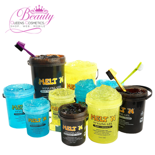 EBIN Melt’N Styling Gel – Keratin + Black Castor Oil – 946ml / 32 fl oz