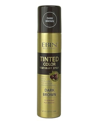 EBIN Tinted Color Temporary Spray Dark Brown 100ml root cover spray
