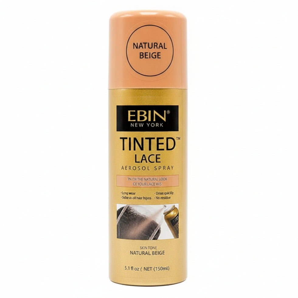EBIN tinted lace aerosol spray natural beige for seamless natural lace wig blending