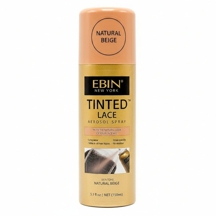 EBIN tinted lace aerosol spray natural beige for seamless natural lace wig blending