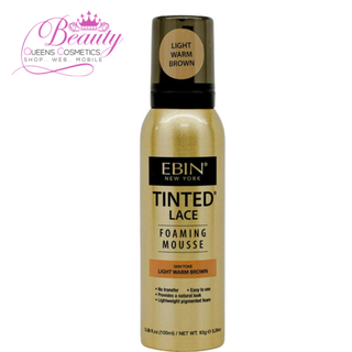 EBIN Tinted Lace Foaming Mousse 100ml | Light Warm Brown Shade