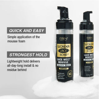 EBIN Wonder Lace Bond Lace Melt Mousse 250ml secure and nourish your wig