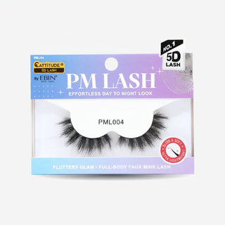 Ebin New York Cattitude 5D PM lashes multi-layered high volume strip eyelashes pack box