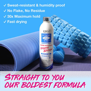 Ebin Wonder Lace Bond Adhesive Spray Sports Edition 80ml | Maximum Hold