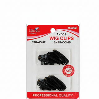 EDEN 12 pcs wig clips snap comb for secure wig hold and easy installation