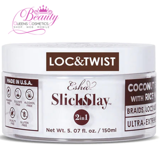 ESHA Slick N Slay 2-IN-1 Braid & Edge Gel - COCONUT & RICEWATER