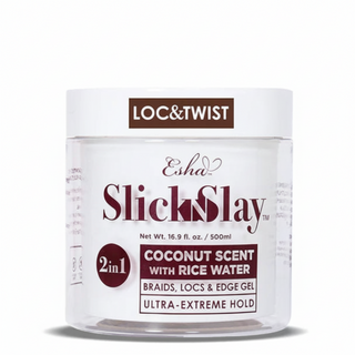 ESHA slick n slay coconut rice water gel 500ml ultra extreme hold braid locs and edge styling gel