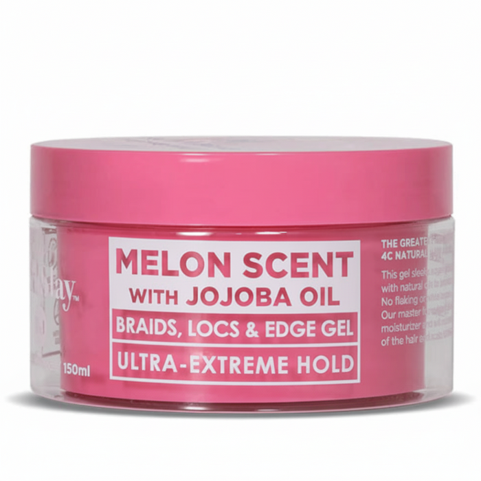 Esha Slick N Slay Melon Jojoba Oil Gel 500ml | Ultra Extreme Hold Braid Locs