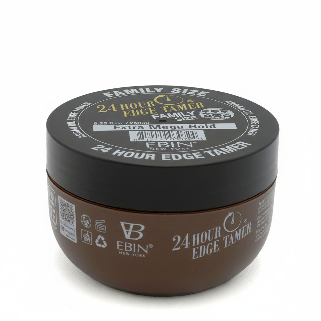 Ebin Argan Oil 24 Hour Edge Tamer Family Size | Ultra & Extreme Hold