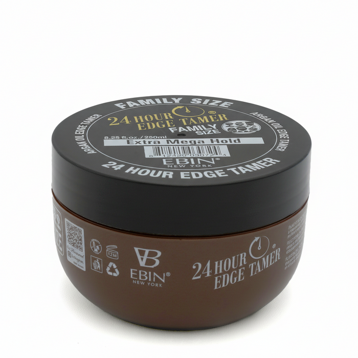 Ebin Argan Oil 24 Hour Edge Tamer Family Size | Ultra & Extreme Hold