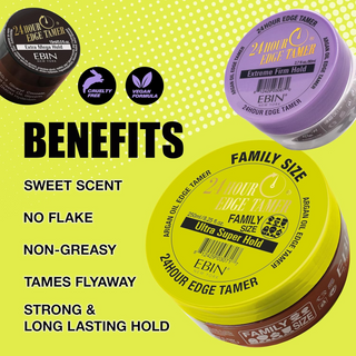 EBIN 24 Hour Edge Tamer Ultra Extra Mega Hold | 80ml & 120ml