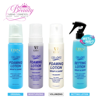 Ebin Curl & Twist Foaming Lotion Wrap ’N’ Shine 250ml | Moisture & Hold