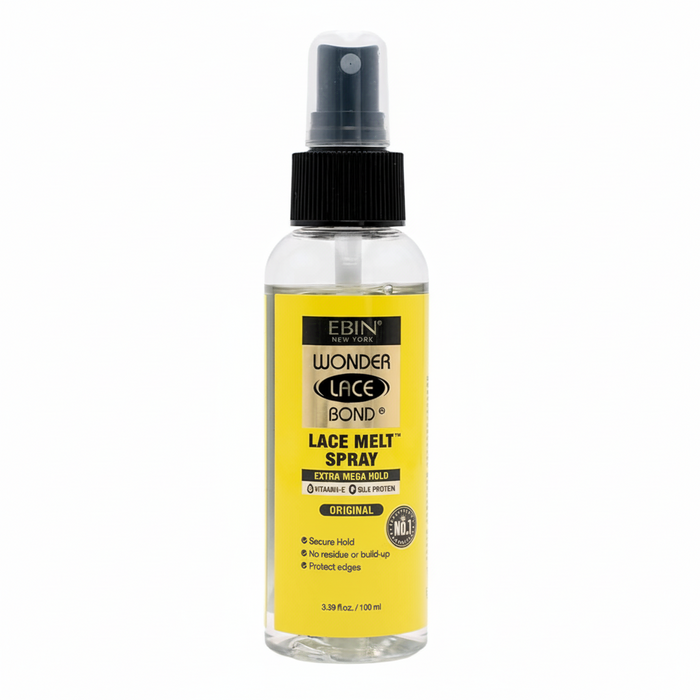 Ebin Wonder Lace Bond Lace Melt Spray 100ml | Melting Spray for Seamless Wig Hold