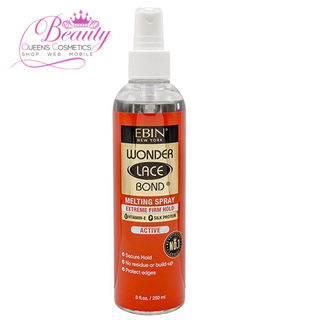 Ebin Wonder Lace Bond Melting Spray Active 250ml | Extreme Firm Hold & Seamless Wig