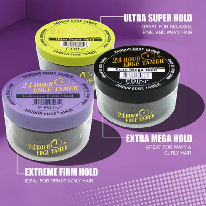 Ebin 24 Hour Edge Tamer Extreme Firm Hold 80ml | Sleek & Long-Lasting Edges