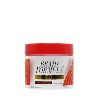Ebin lock n pomade braid formula conditioning gel medium hold 100ml hair styling pomade jar
