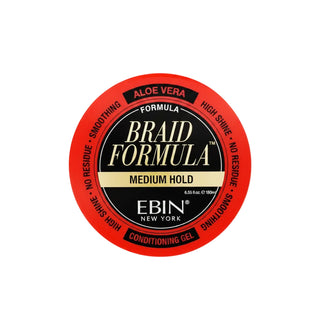 Ebin lock n pomade braid formula conditioning gel medium hold 310ml hair styling pomade jar