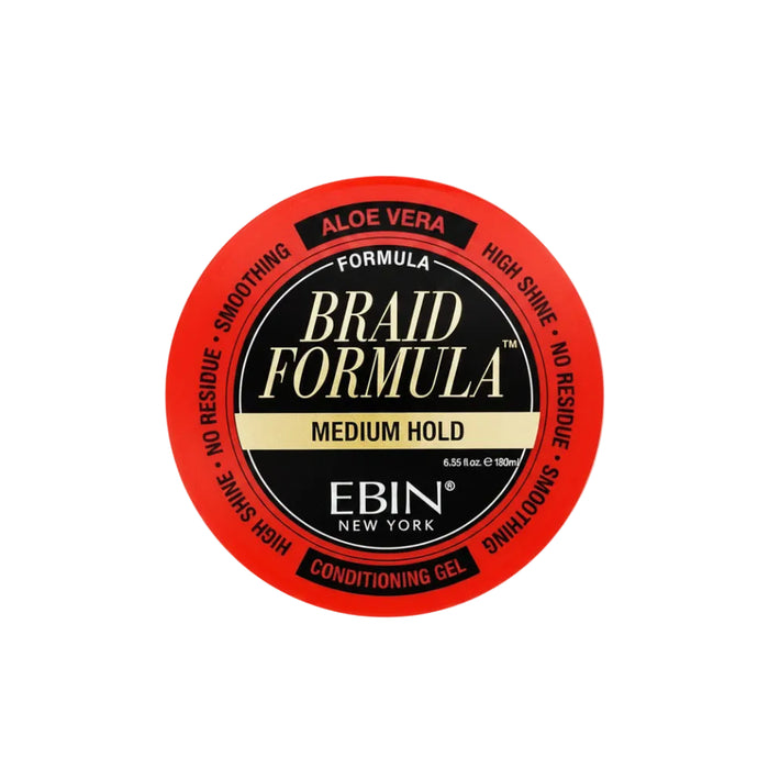 Ebin Braid Formula Lock 'n Pomade Conditioning Gel Medium Hold 310ml | High-Shine Smoothing Wax